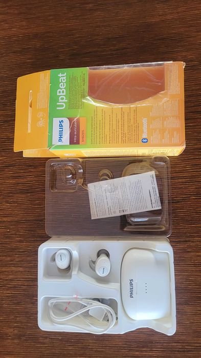 Słuchawki bezprzewodowe dokanałowe Philips SHB2515 Białe White