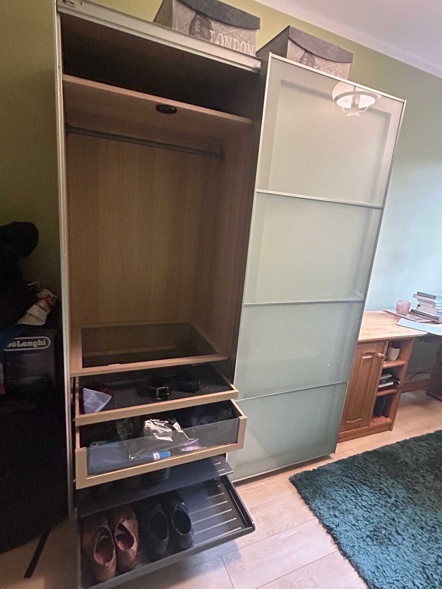 Szafa Ikea Pax 201x150x66 Lustro