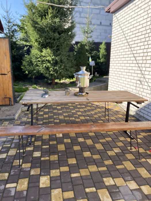 Продам стол + дві лавки