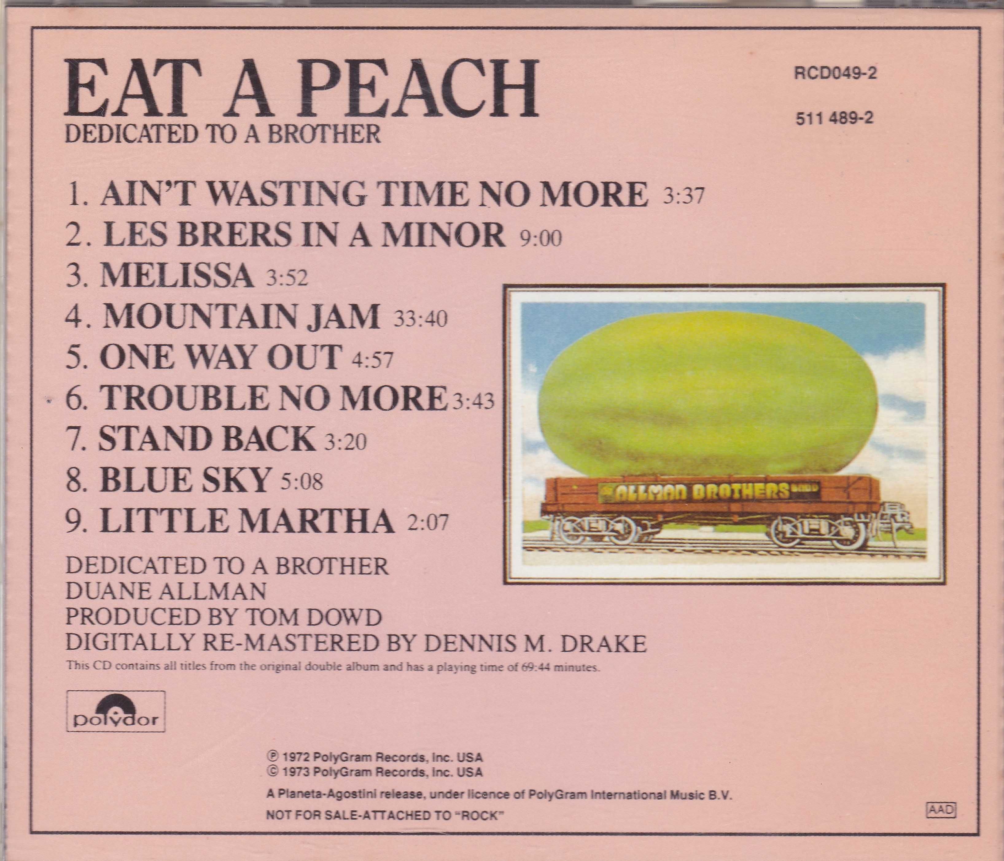 The Allman Brothers Band – Eat A Peach