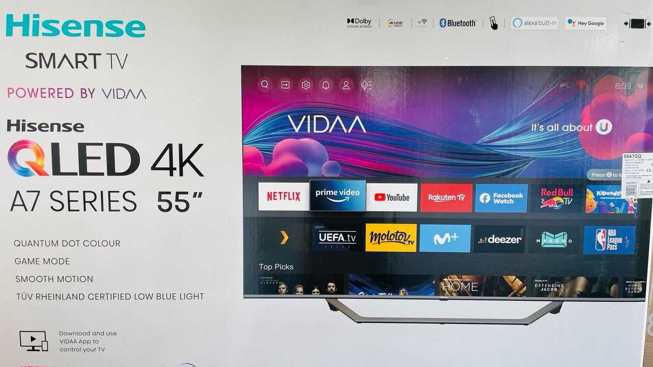 Телевизор Hisense QLED 55A7GQ