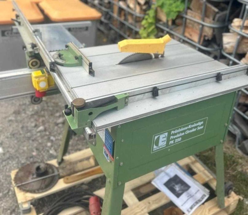 Formatówka piła formatowa Elektra Beckum z wózkiem i odciągiem 380v