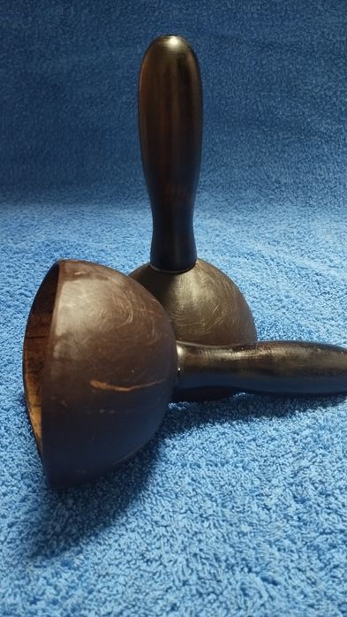 Массажные радиусные кокосовые чаши с ручкой