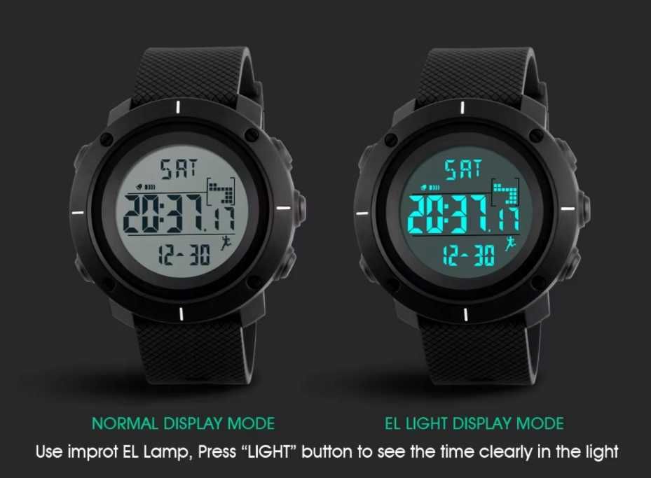 Zegarek męski - SKMEI - elektroniczny krokomierz ttst1184