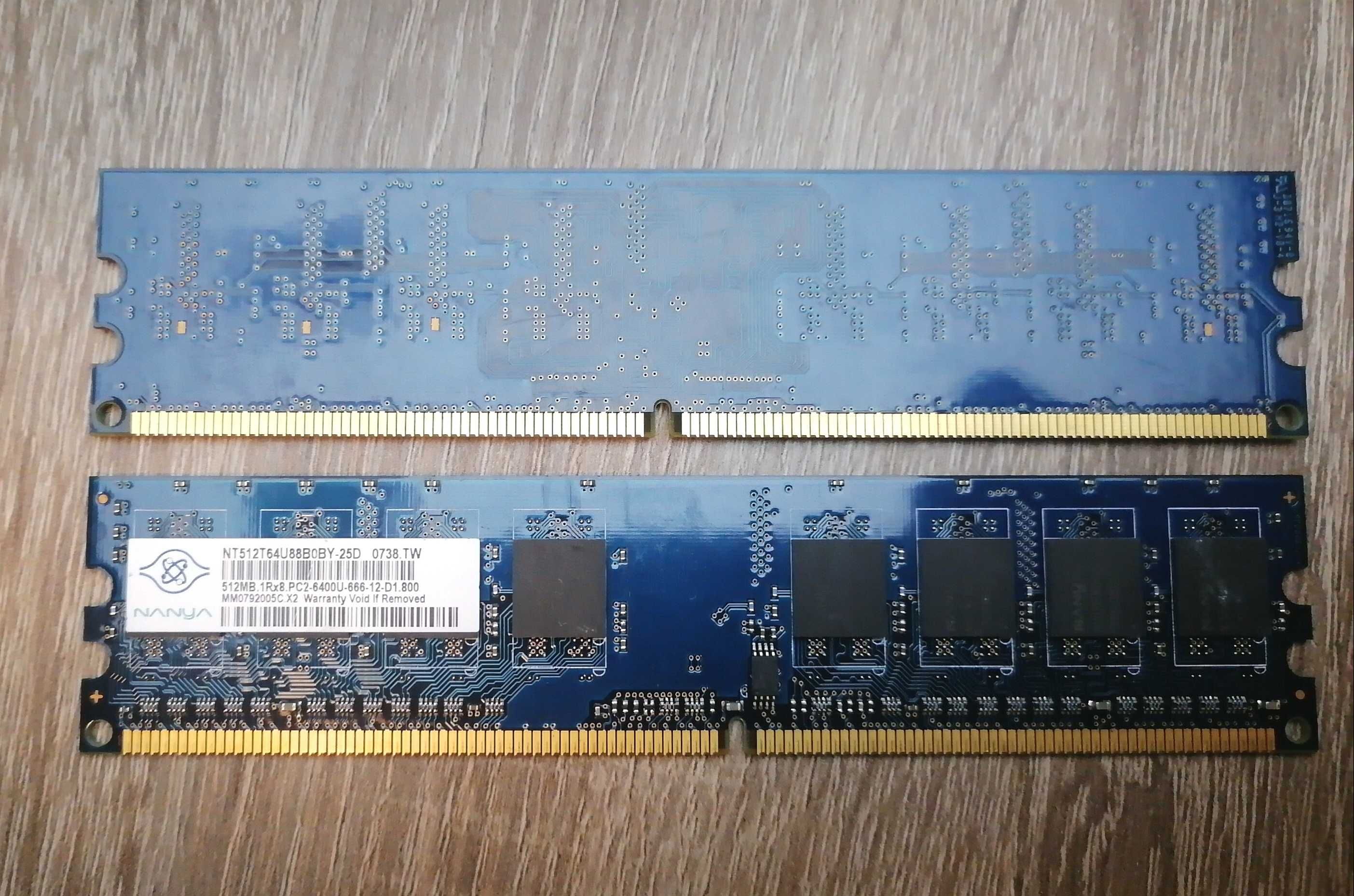 Пам'ять Nanya DDR2 512MB PC2-6400u-666-12