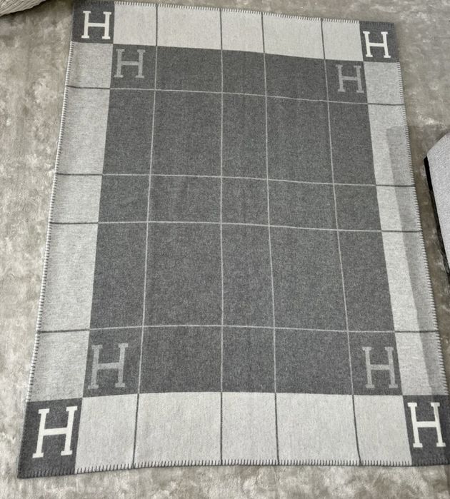 Плед Hermes серый