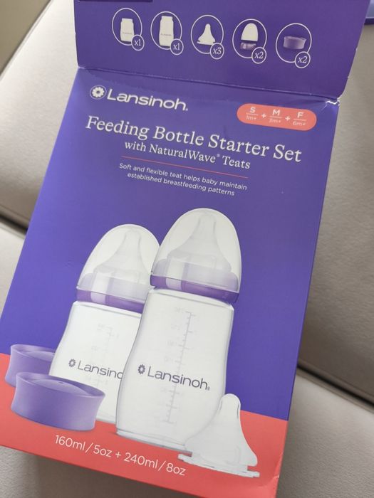 Butelka lansinoh 240 ml nowa + butelka 160 ml używana! Opis!