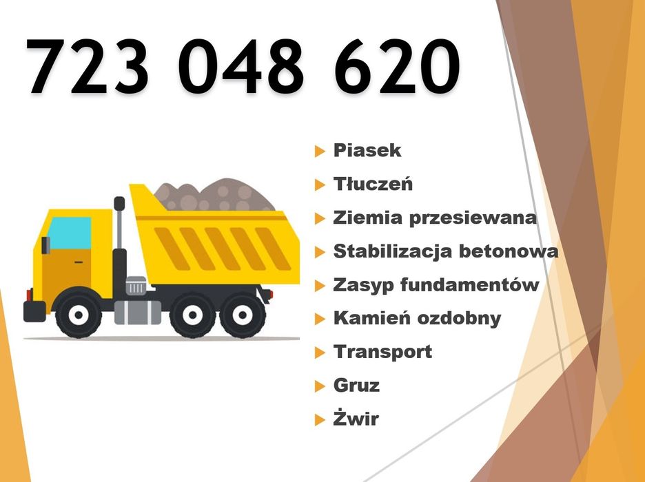 Tłuczeń ziemia stabilizacja beton piasek Żwir