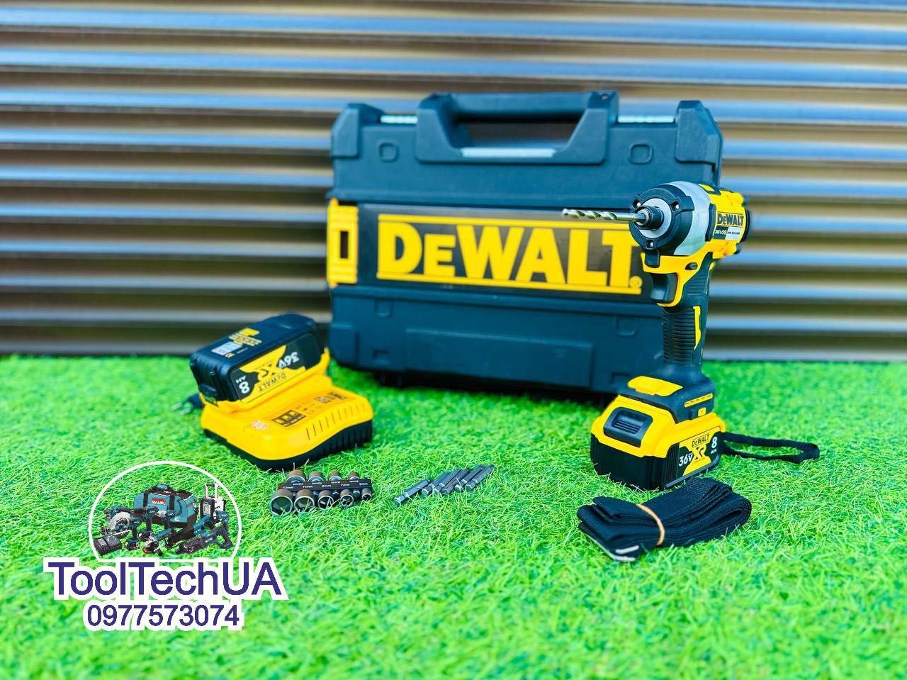 Аккумуляторный Імпакт потужний Винтоверт DeWALT DCF887 205Nm 36V8Ah