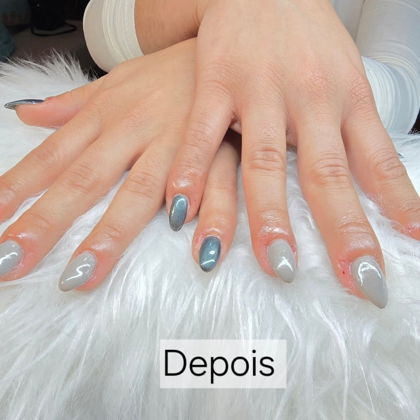Faço unhas de gel e estética