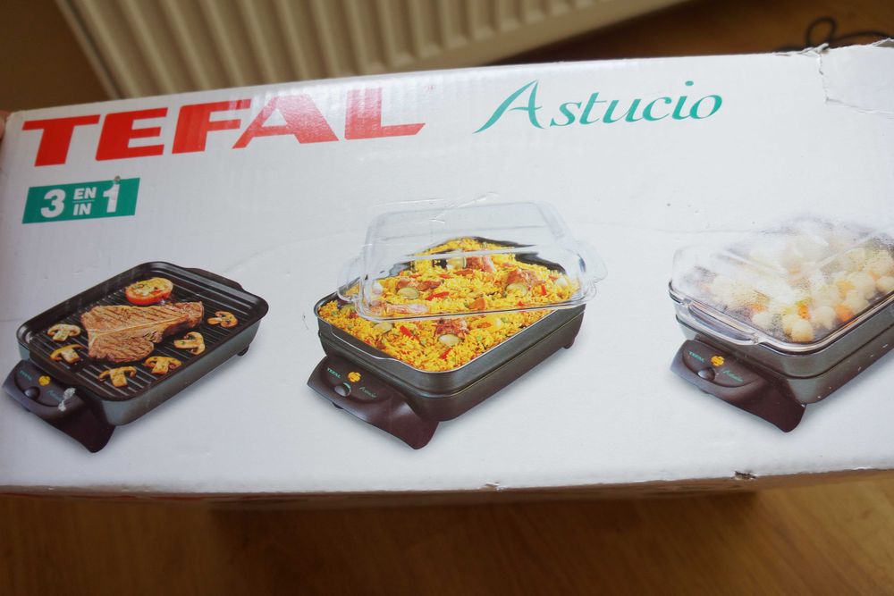 Grill elektryczny, patelnia i garnek na parę 3 w jednym, nowe