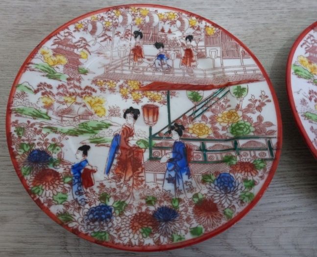 Talerze Chińskie Porcelanowe ręcznie malowane 2sztuki