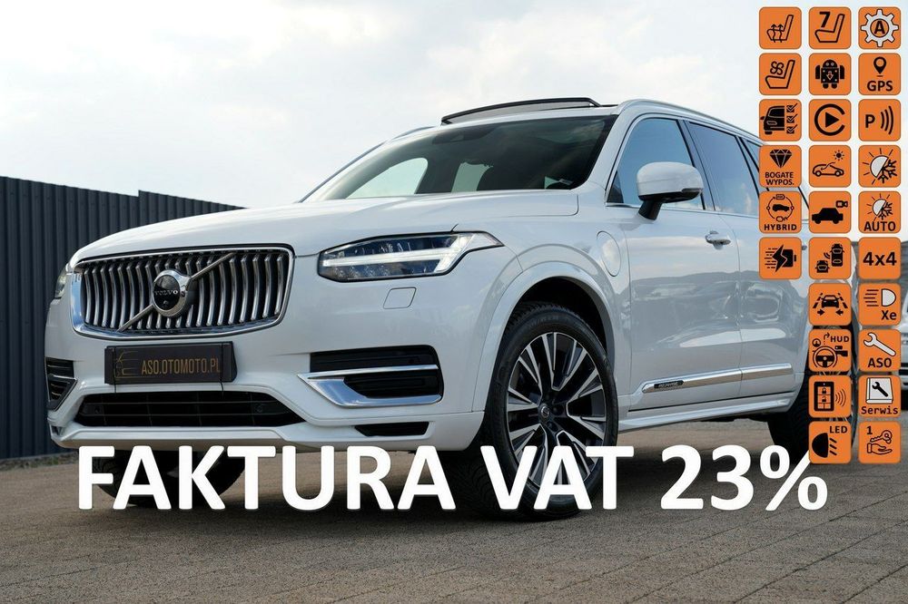 Volvo XC 90 RECHARGE panorama FUL LED 7-os wentylacja nawi KAMERY pneumat MAX OP.