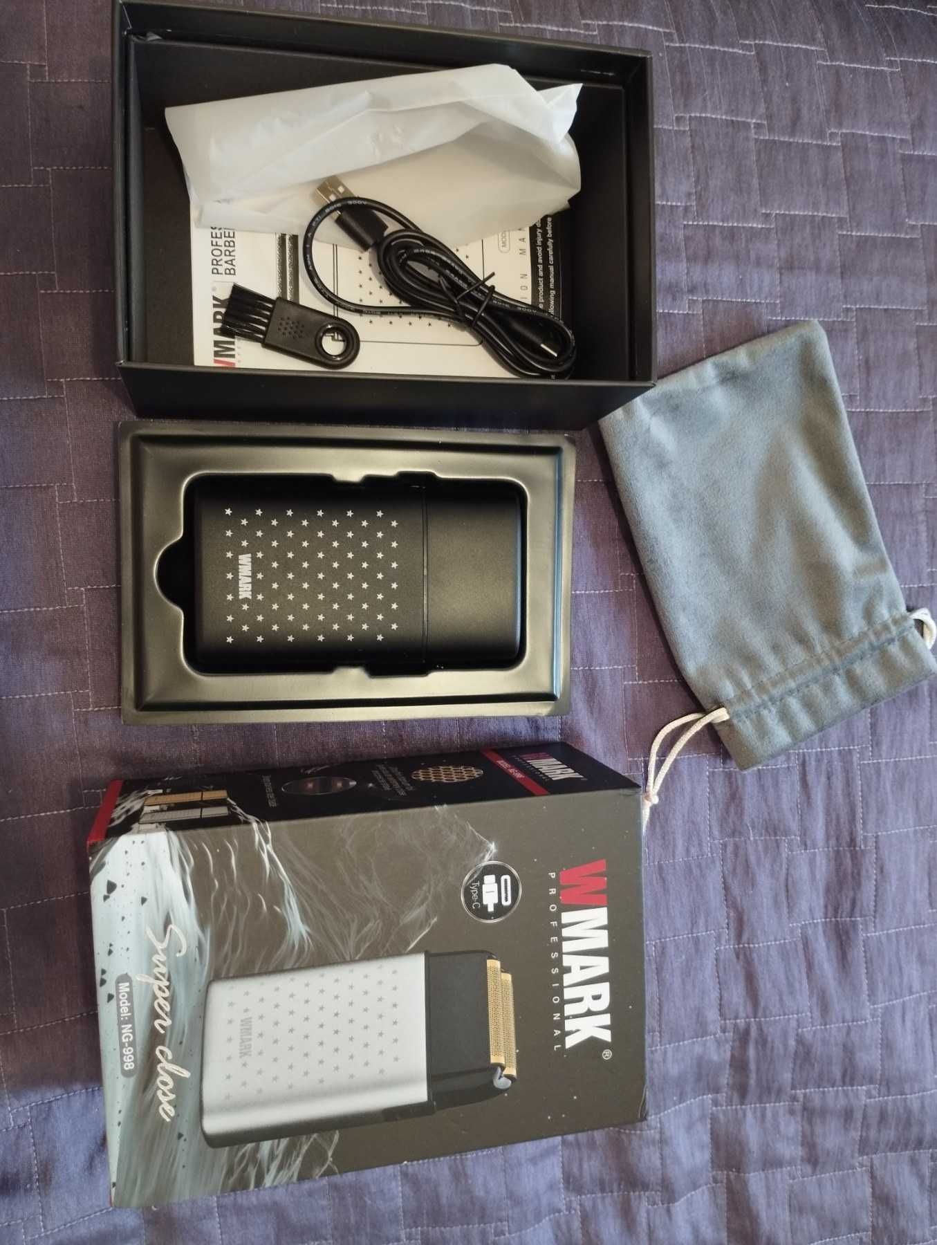 Golarka fryzjerska WMARK NG-998, Shaver, Broda, USB, BABYLISS PRO FX