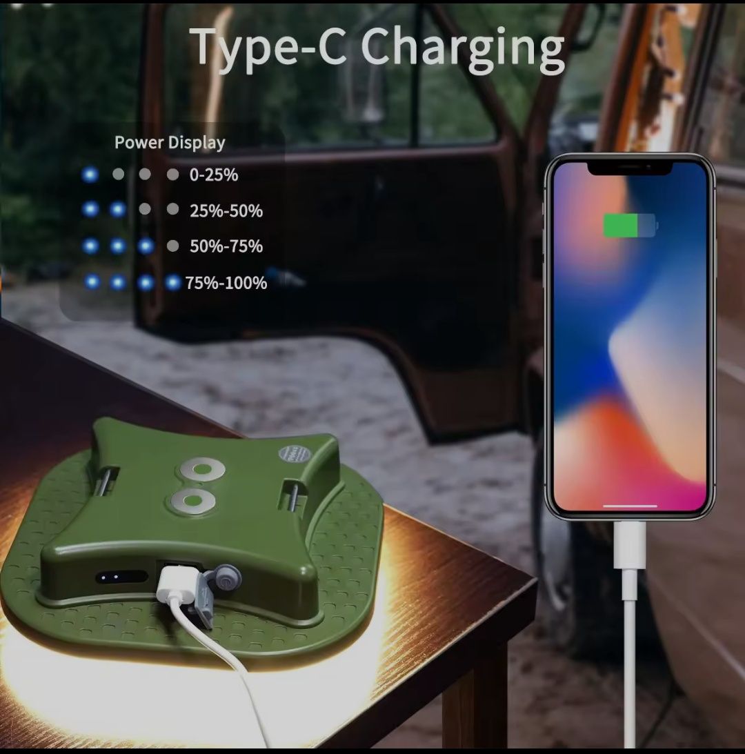 80W Світильник акумуляторний для кемпінгу потужний MOS-LY01, Powerbank