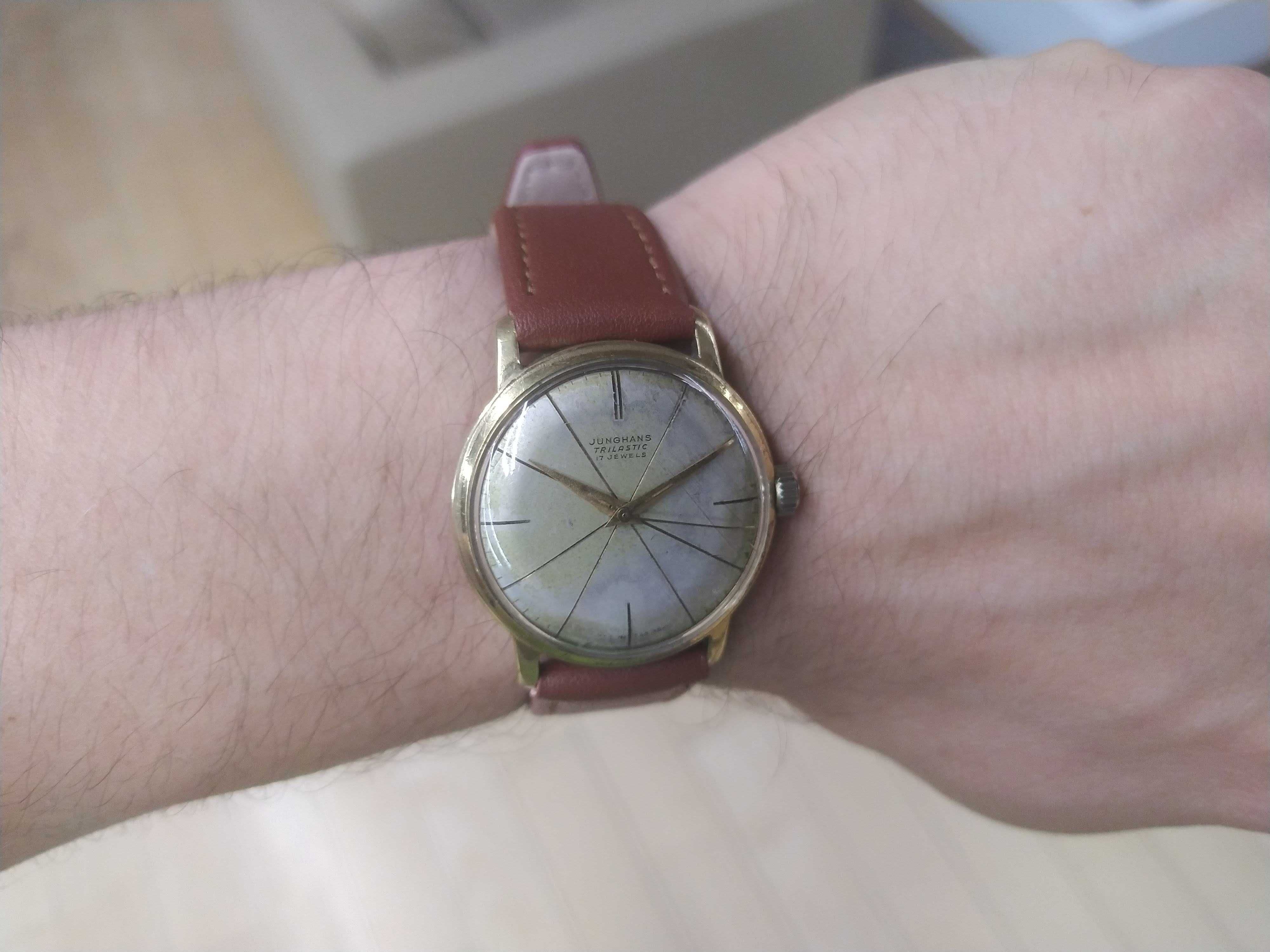 Oryginalny Zegarek Junghans Mechaniczny 17 rubin !! Rzadki model