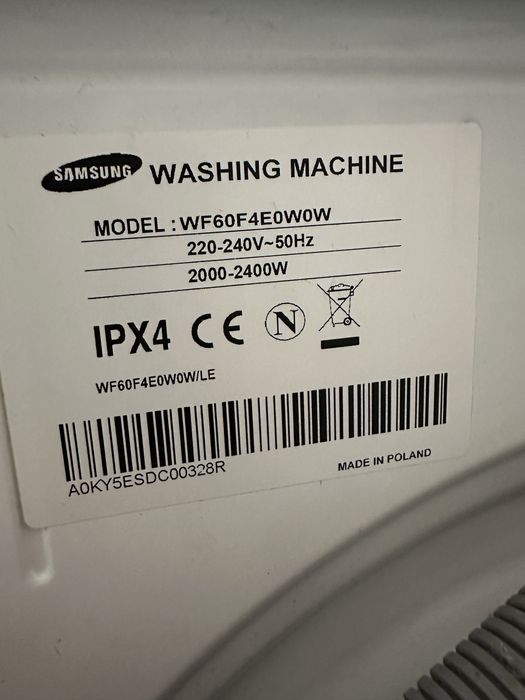 пральна машина Samsung ecobubble  W70F5E0W2W 7 кг ‼️