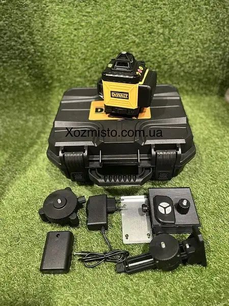 Лазерний рівень 4D DEWALT 16 ліній зелений промінь, два акумулятори