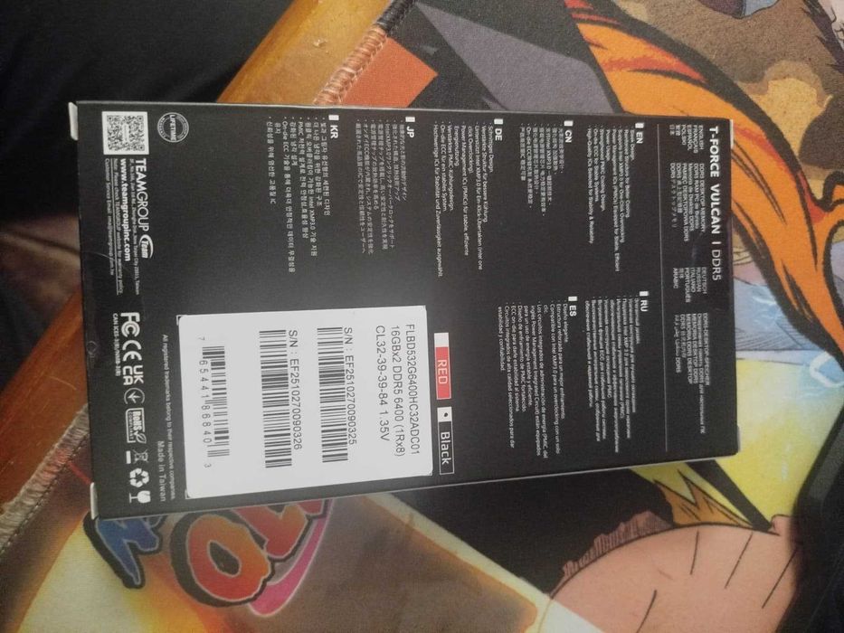 NOVO T-force Vulcan 1*16GB DDR5