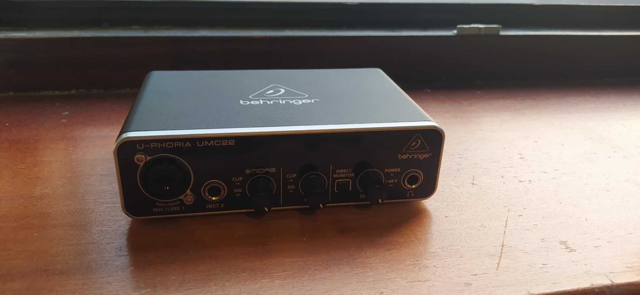Interface audio Behringer U-PHORIA UMC22