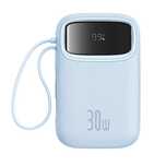 Powerbank Baseus QPow 2/30W 10000mAh z wbudowanymi kablami USB-C - nie
