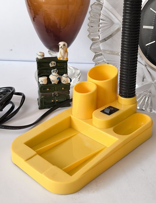 Lampa biurkowa piękna stara PRL