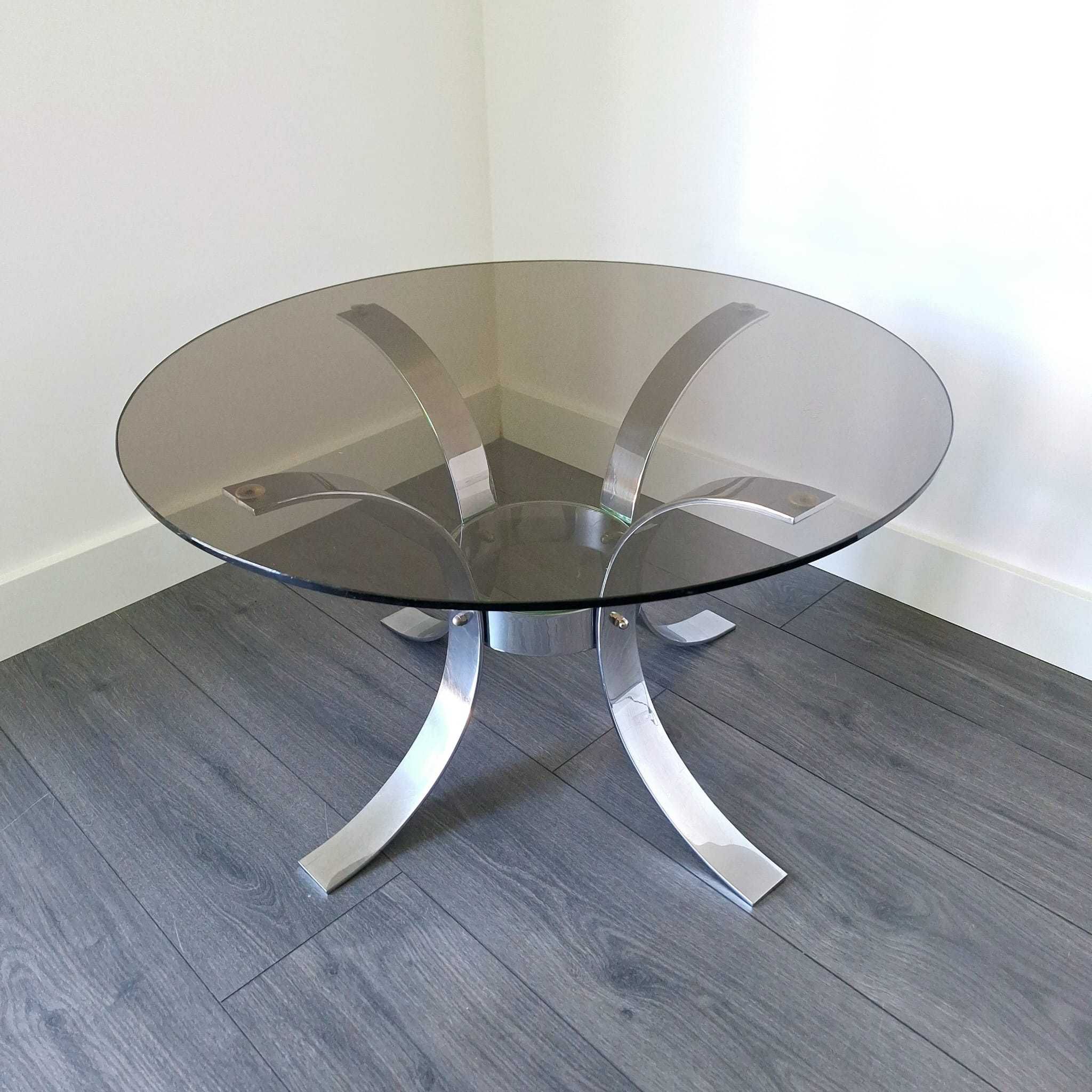 Mesa de centro redonda Vintage Space Age. Round Cofee Table