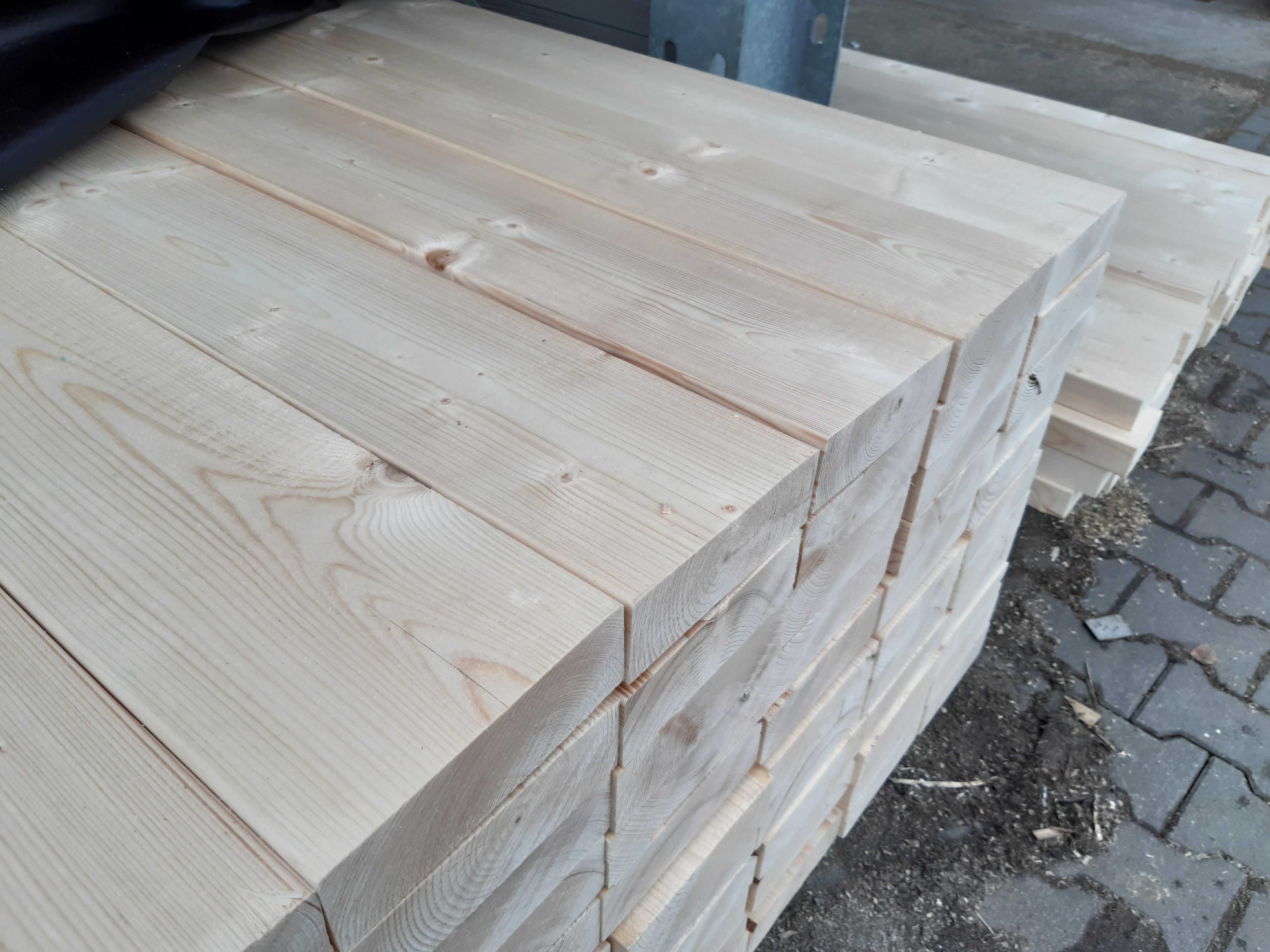 Drewno konstrukcyjne świerkowe suszone i strugane 45x195mm
