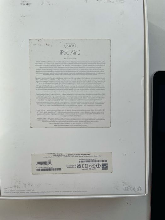 Ipad air 2 64gb Cellular + стилус