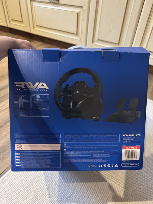 Кермо Hori Racing Wheel  Apex PS4 black