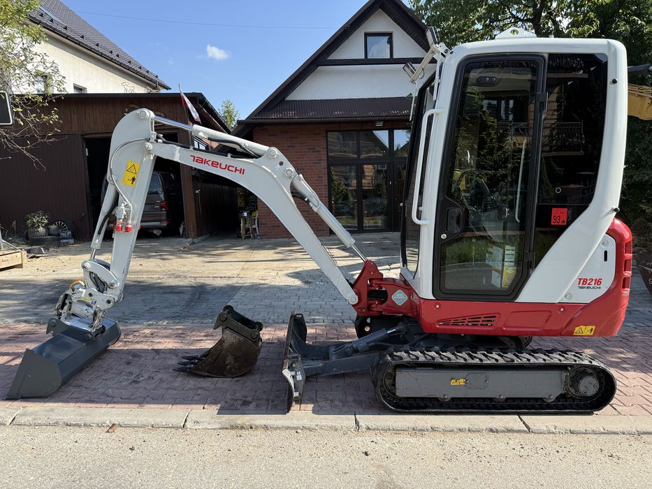 Minikoparka Takeuchi tb216 Powertilt z Niemiec full opcja 2 tony