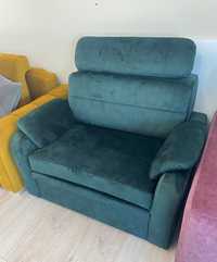 Kompaktowa Sofa z funkcją spania tkanina plamoodporna