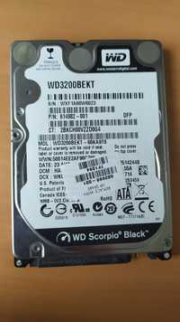 Жорсткий диск WD 320 (wd3200bekt)