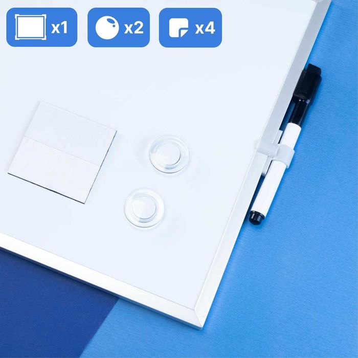 Raylu Paper® - Mała magnetyczna tablica suchościeralna 35 x 28