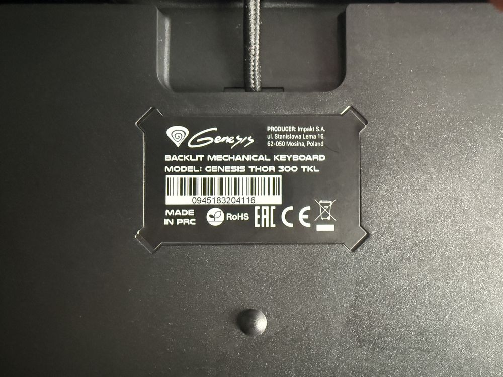 Genesis Thor TKL 300 blue switch