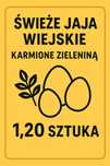Świeże jaja wiejskie z chowu na wolnym wybiegu 1,20 zł/szt.