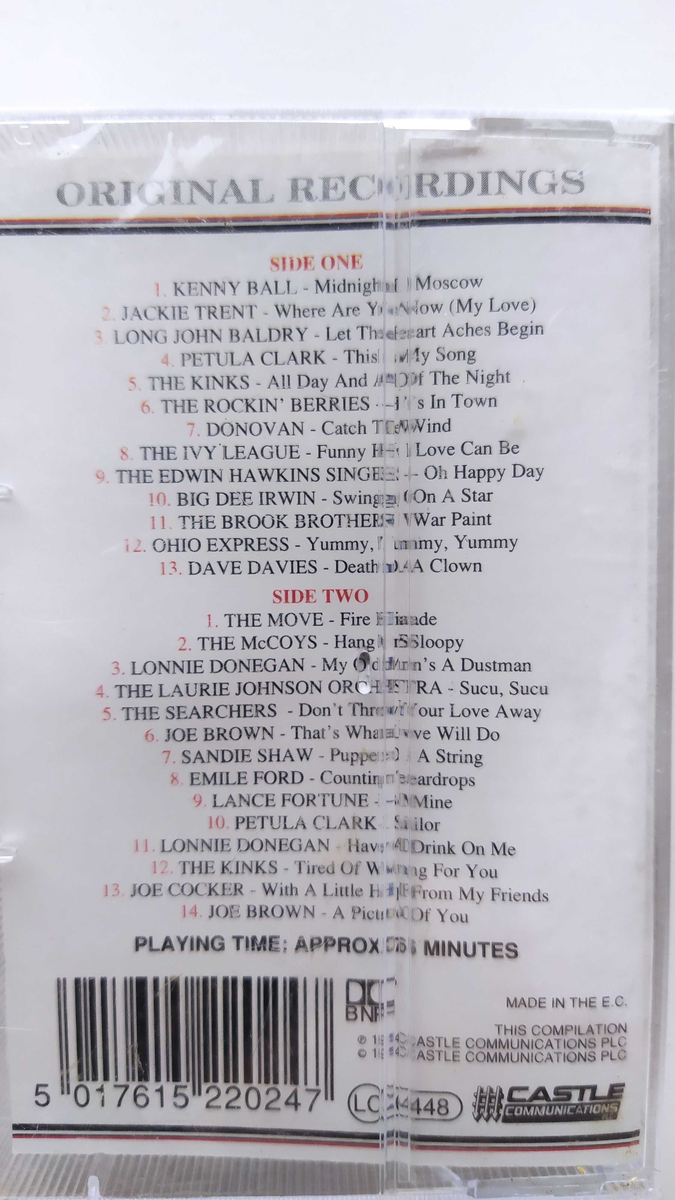 TOP TEN HITS of the sixties 27 Clarc Donovan Cocer Kinks Move kaseta