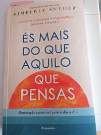 Livro "És mais do que aquilo que pensas"