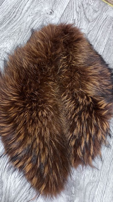 Шикарный мех енота воротник