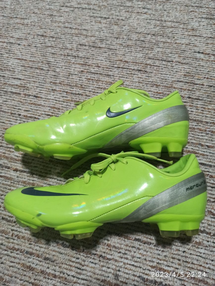 Korki piłkarskie limonkowe Nike Mercurial 36,5 23,5cm