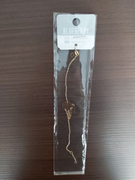 Bransoletka Blueberry, stal 316L, nowa