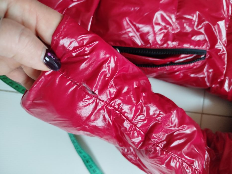 Kurtka Moncler r m model 11 czerwona połysk