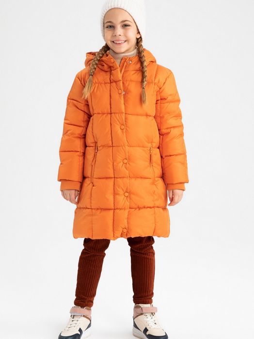 Нова дитяча зимова термо куртка пальто для дівчинки DeFacto р.122-128