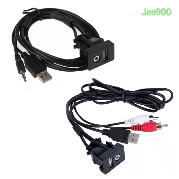 Кабель удлинитель AUX + USB для MP3 автомобиля Toyota Nissan Honda итд