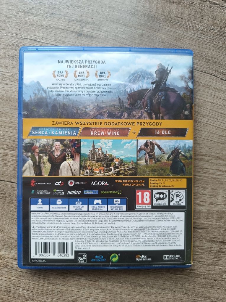 Wiedźmin 3 Dziki Gon Edycja gry roku