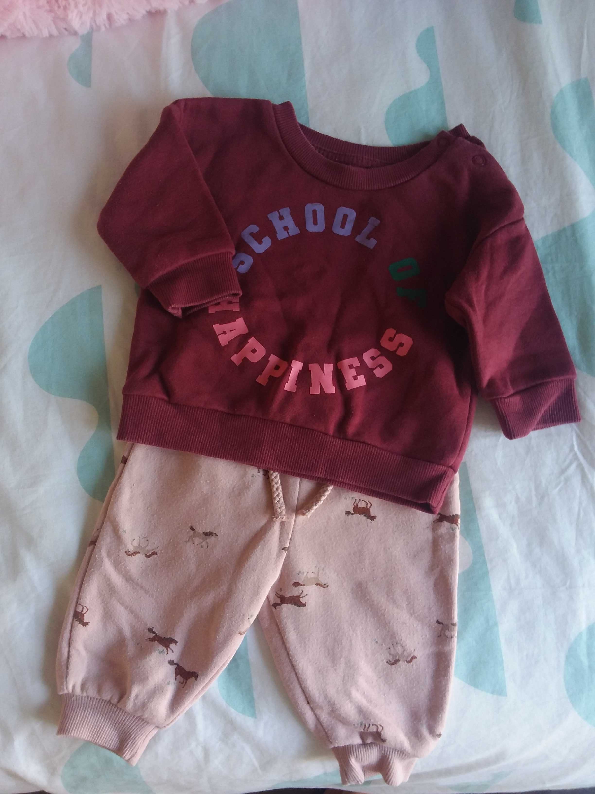 Conjunto duas calças e uma camisola, Primark, 0-3 meses