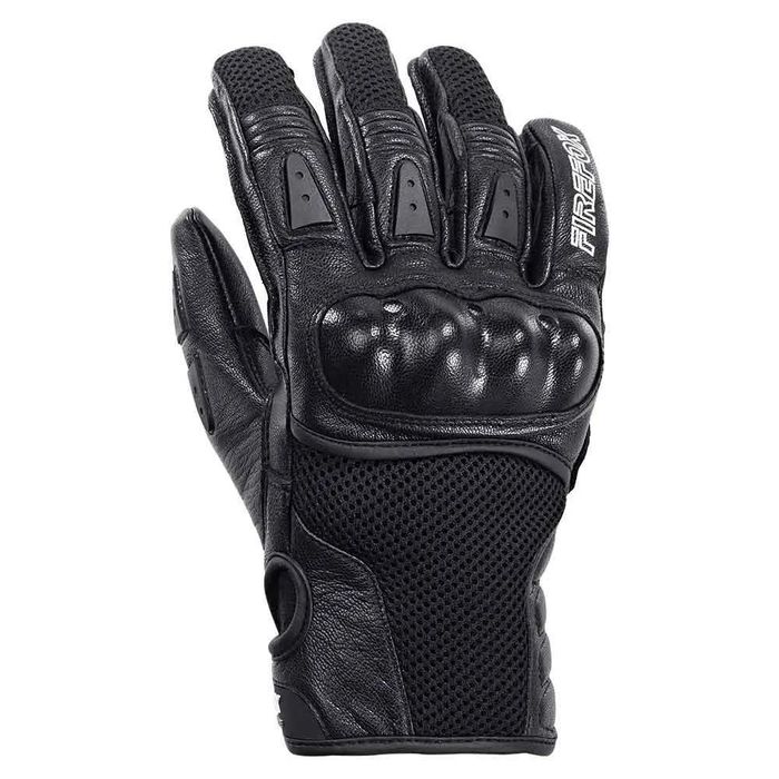 Мотоперчатки шкіряні для теплої погоди Firefox