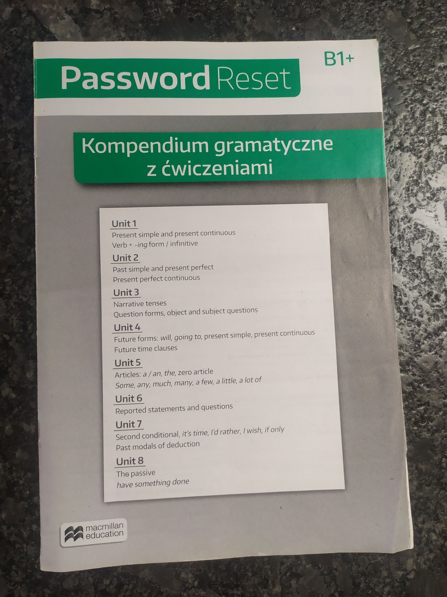 Angielski Password Reset podrecznik + ćwiczenia + kompedium B1+