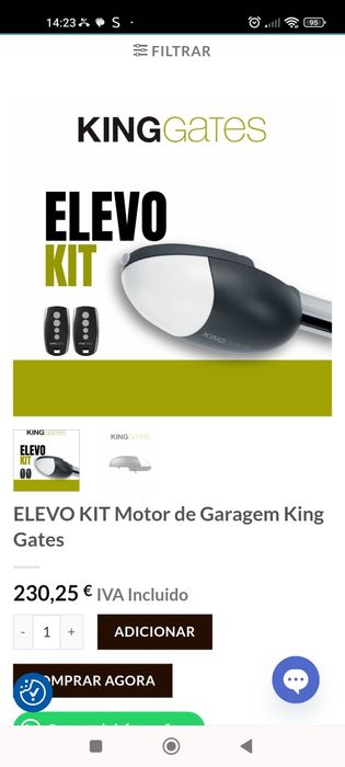Motor de portão de garagem