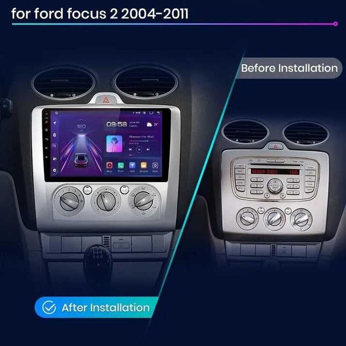 Radio Nawigacja Ford Focus 2 mk2 2004 - 2011, 2GB 32GB CarPlay Android